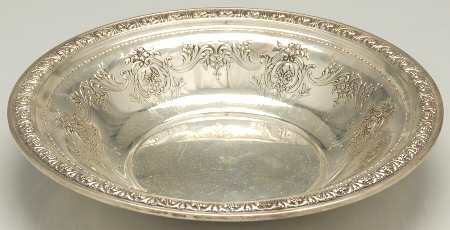 King Edward (Sterling, Hollowware) Sterling Round Vegetable