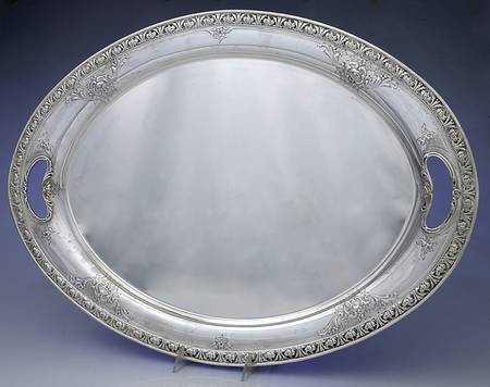King Edward (Sterling, Hollowware) Large Waiter Tray
