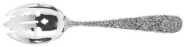 Olde Bouquet (Silverplate) Pierced Tablespoon (Serving Spoon)