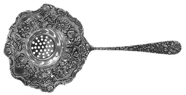 Olde Bouquet (Silverplate) Solid Individual Overcup Tea Strainer