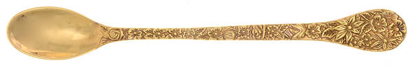 Golden Olde Bouquet (Gold Electroplate) Iced Tea Spoon
