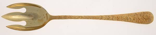 Golden Olde Bouquet (Gold Electroplate) Solid Serving Fork