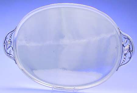 Blossom-2D (Sterling, 1919, Hollowware) Large Waiter Tray