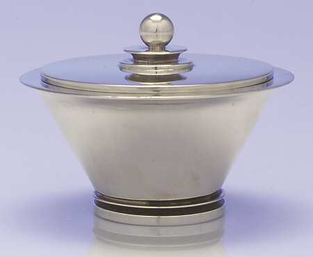 Pyramid (Sterling, 1927, Hollowware) Sugar Bowl & Lid