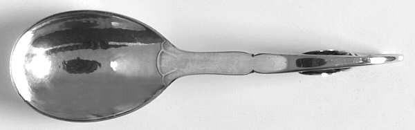 Ornamental Items (Sterling) Curved Handle Solid Jam Spoon by Georg Jensen (Denmark)