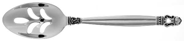 Olde Copenhagen (SILVERPLATE) Pierced Tablespoon (Serving Spoon)