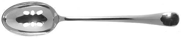Georgian (SILVERPLATE) Pierced Solid Serving Spoon