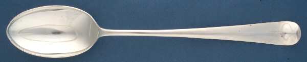 Georgian (SILVERPLATE) Large Solid Serving Spoon