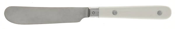 Le Prix-White (Stainless) Hollow Handle Master Butter Knife