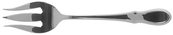 Celine (Stainless) Large Solid Cold Meat Serving Fork