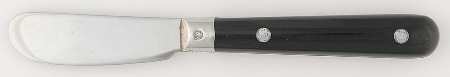 Le Prix-Black (Stainless) Butter Spreader Hollow Hdl-Paddle/Stainless Blade