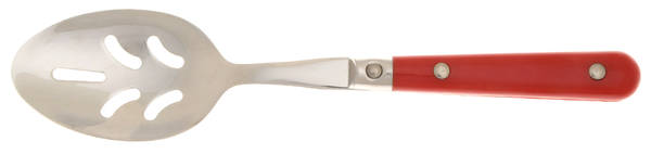 Le Prix-Red (Stainless) Pierced Solid Serving Spoon