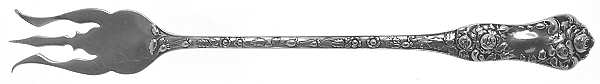 American Beauty (Sterling, 1896, Monograms) Olive Fork