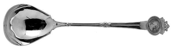 Medallion (Sterling, 1864) Large Solid Soup Ladle by Gorham Silver
