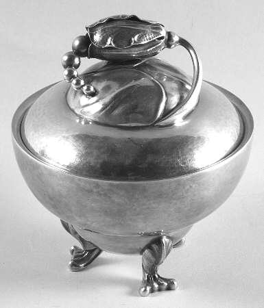 Blossom-2E (Sterling, Hollowware) Sugar Bowl & Lid