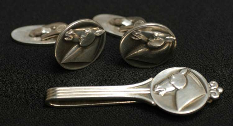 Jewelry (Sterling, Holloware) Cuff Link - Set of 2