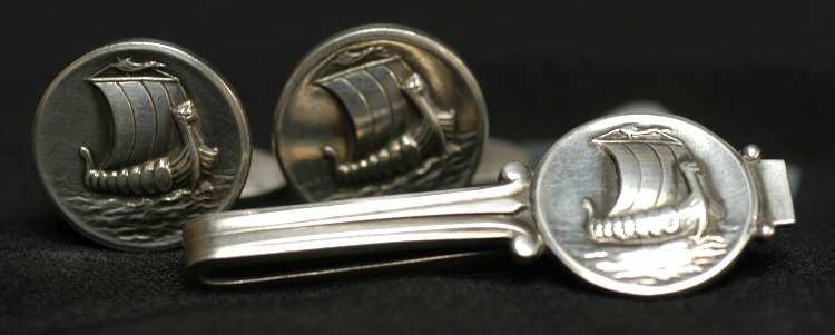 Jewelry (Sterling, Holloware) Cuff Link - Set of 2