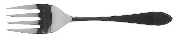 Linden (Stainless) Large Solid Cold Meat Serving Fork