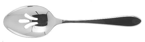 Linden (Stainless) Pierced Solid Serving Spoon