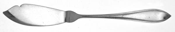 GFK1 (SILVERPLATE) Flat Handle Master Butter Knife by Gerofabriek