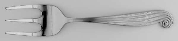 La Mer (Stainless) Medium Solid Cold Meat Serving Fork