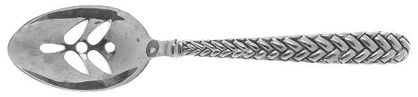 Weave (Silverplate) Pierced Tablespoon (Serving Spoon)