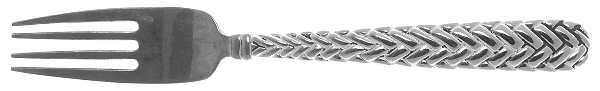 Weave (Silverplate) Fork by Godinger