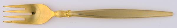 Petal (Gold Electroplated) Individual Salad Fork
