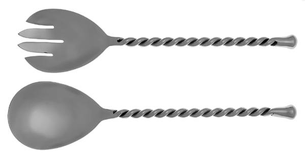 Paradisso (Stainless) (2 Pc) Solid Salad Set
