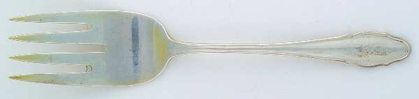 Chippendale (Sterling) Large Solid Cold Meat Serving Fork