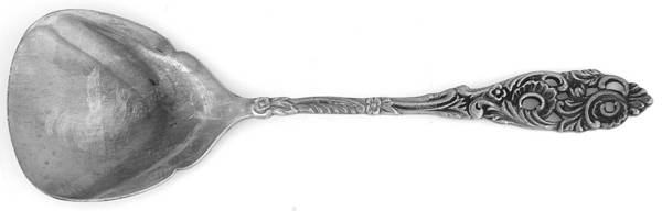 GFK2 (Silverplate) Small Pierced Nut Serving Spoon
