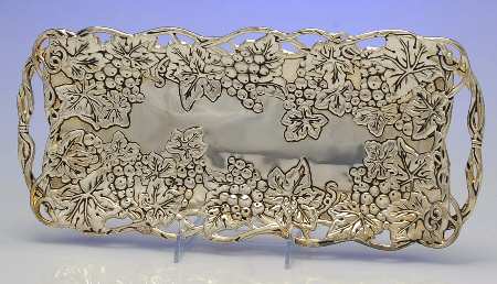 Grape (Silverplate, Hollowware) 15" Rectangular Tray