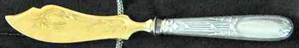 Empire Individual Hollow Handle Fish Knife-Sterling Blade by Gebruder Reiner