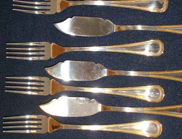 Mirta-Gold (Stainless) Individual Solid Fish Fork