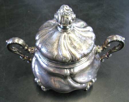 GBH1 (Sterling, Hollowware) Sugar Bowl & Lid