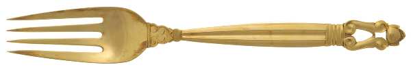 Acorn-Gold Vermeil (Sterling) Fork