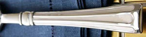 Stripe Enamel-Ivory (Stainless) by Godinger