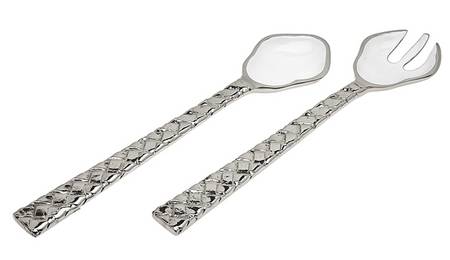 White Weave (Aluminum, Hollowware) by Godinger