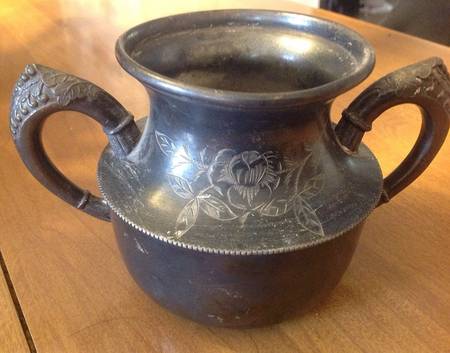 302 (Silverplate, Hollowware) Sugar Bowl No Lid by Graham Mfg 