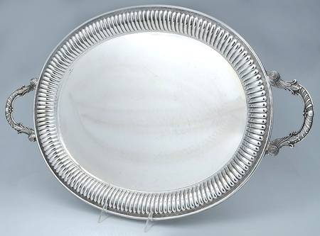 GYSGYS1 (Sterling, Hollowware) Large Waiter Tray by Gearys