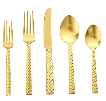 Tresser Satin (Gold Electroplate) by Godinger
