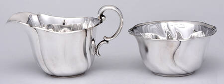 GBH3 (Hollowware) Mini Creamer and Open Sugar Set by Gebruder Deyhle