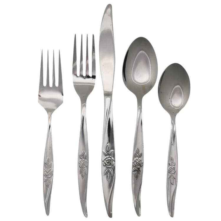 Avon Rose (Stainless) 5 Piece Place Setting