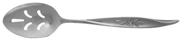 Avon Rose (Stainless) Pierced Tablespoon (Serving Spoon)