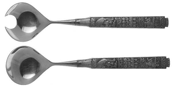 Kongetinn (Pewter) Solid Oversized Serving Salad Set