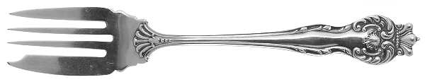Queen (Sterling, 1893) Individual Salad Fork