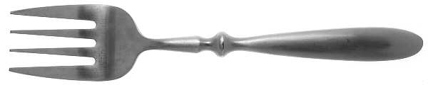 Bistro (Stainless) Medium Solid Cold Meat Serving Fork by Hampton Silversmiths