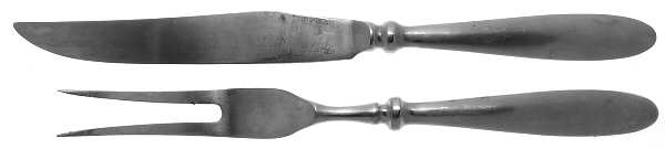 Bistro (Stainless) Large 2-Piece Roast Carving Set w/Stainless Blade
