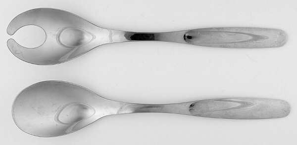 HCK8 (STAINLESS) (2 Pc) Solid Salad Set