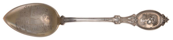 Medallion (STERLING, 1867) Souvenir Spoon (Teaspoon)